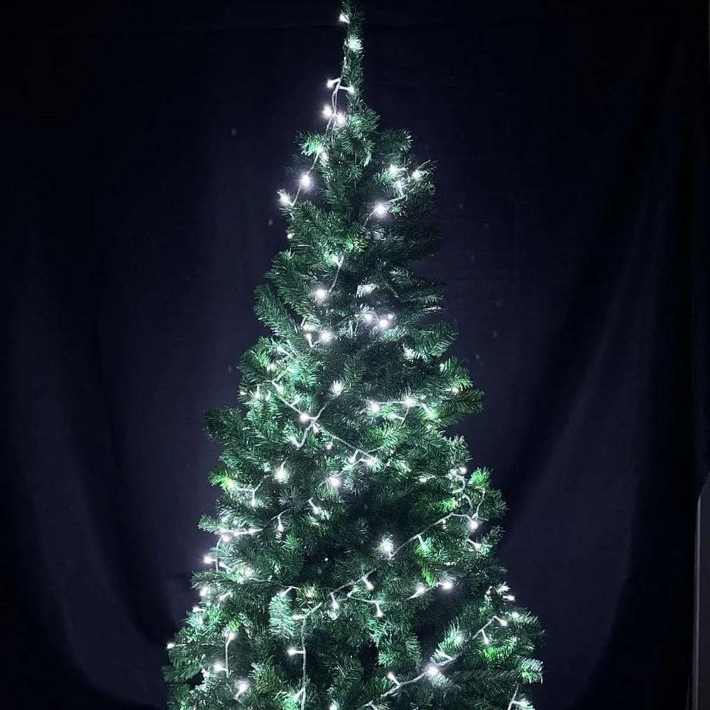 Pisca Pisca Natal Cordão 10 Metros 10 Funções 100 Lâmpadas Luz Branca