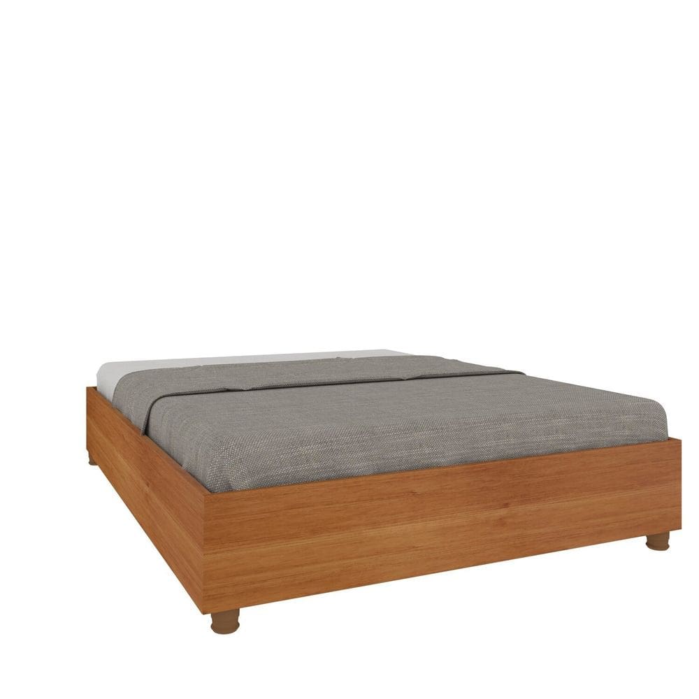 Cama Box Queen em MDP 35cm x 164cm Grécia Espresso Móveis Cinamomo