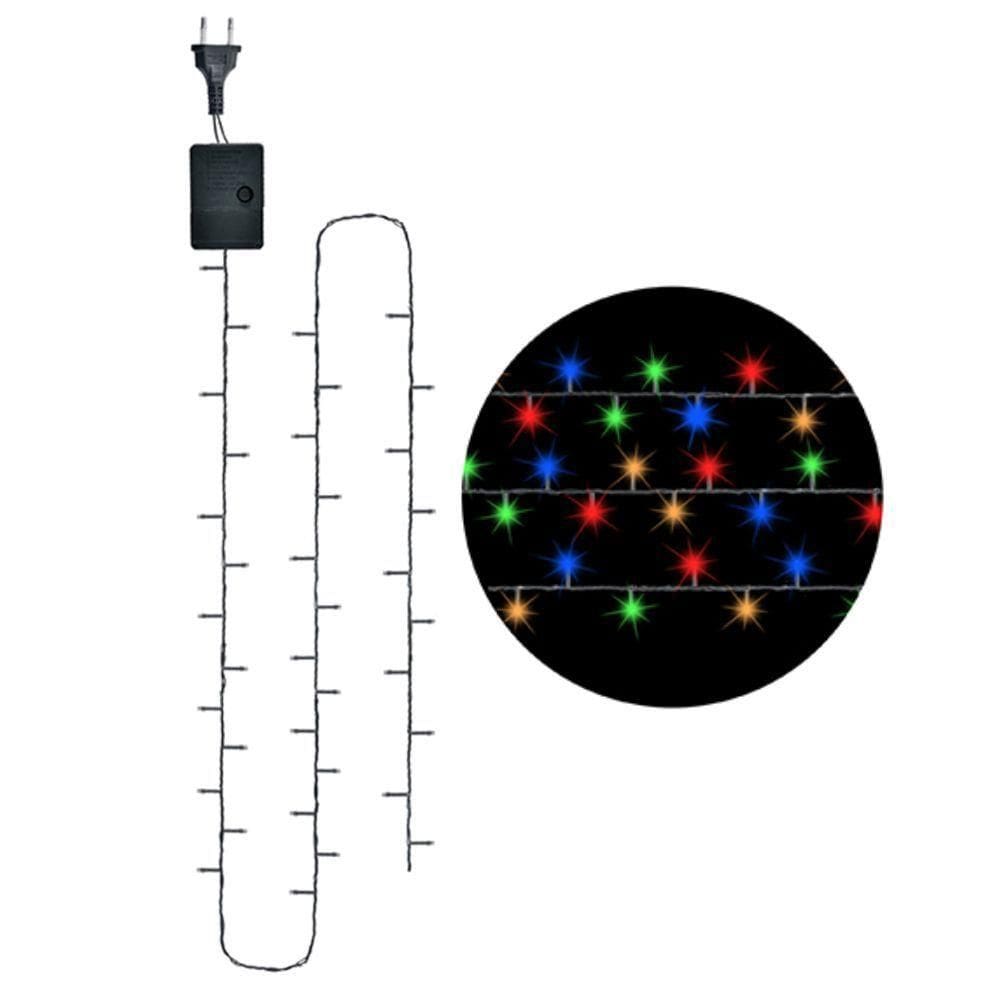 Luzes Natalinas Coloridas 4,2m 220v Com Efeitos Mágicos Para Iluminar Seu Natal