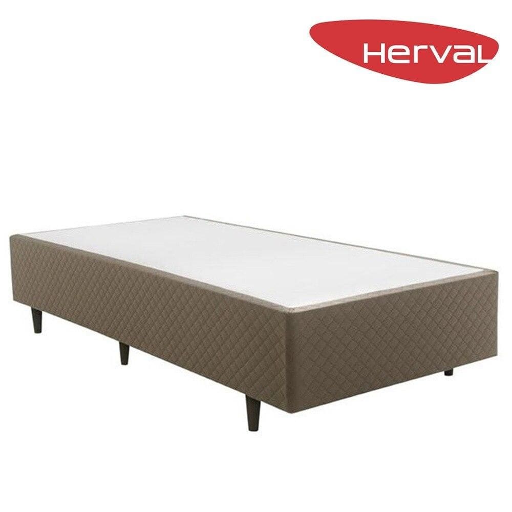 Base Cama Box Solteiro Herval Hórus 39x96x203 cm, Bege