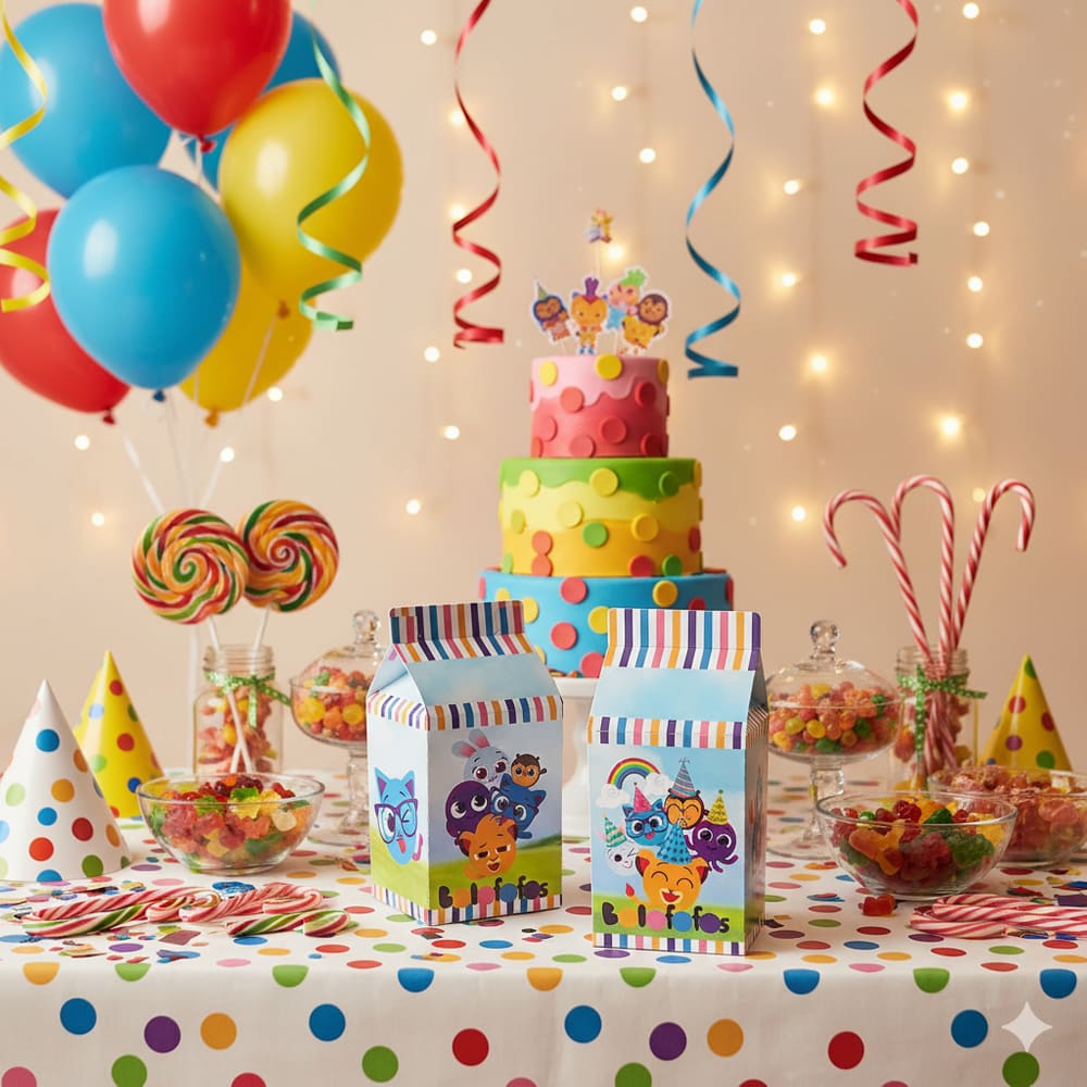 Kit 40 Lembrancinhas Milk Bolofofos Festa Temática Infantil Mimo