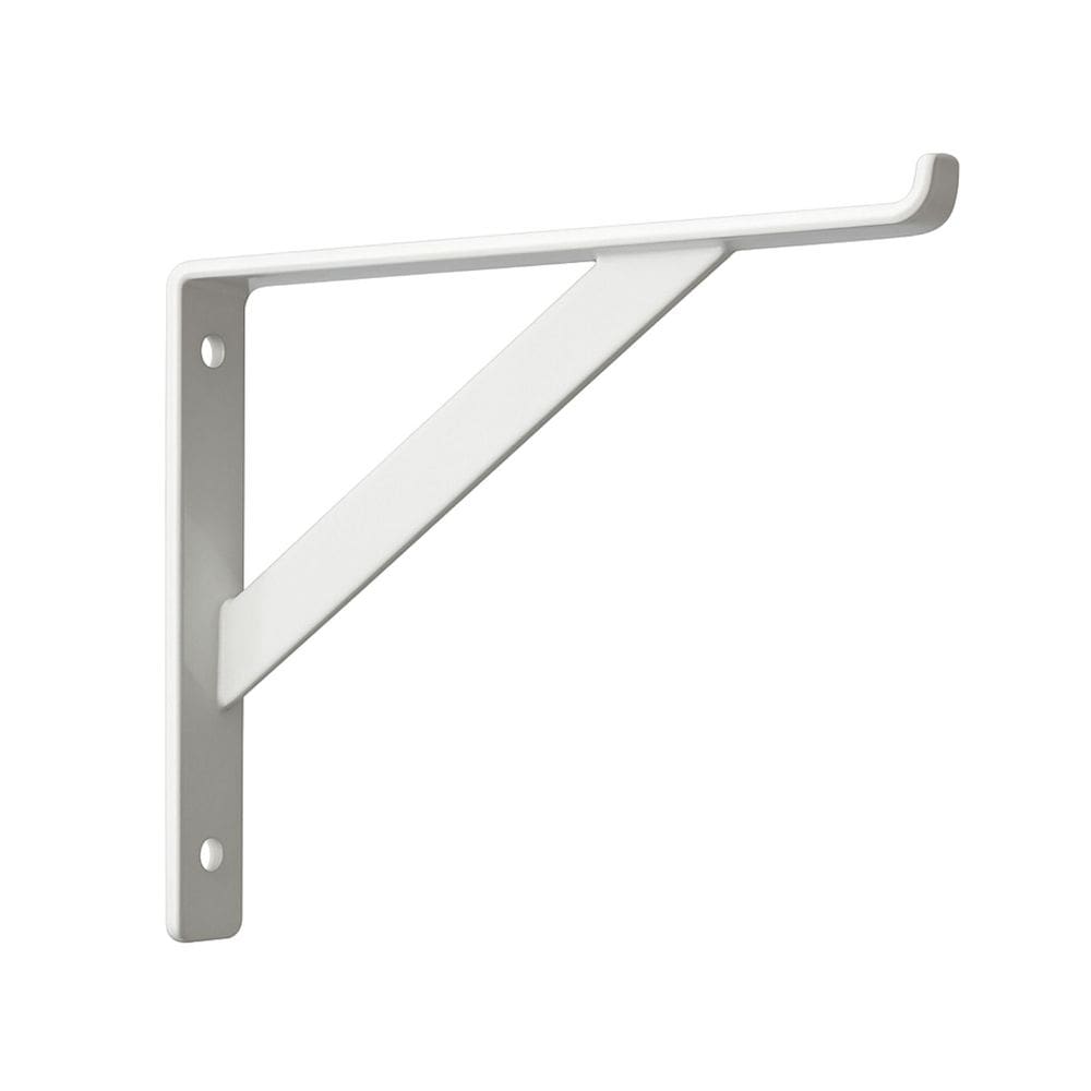 Kit 4 Mãos Francesas 30x18 cm para Prateleira de Vidro Branco Aço - NV705VD