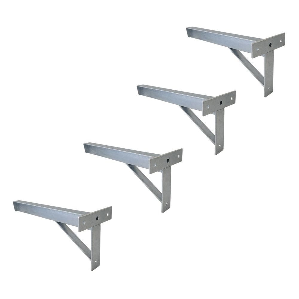 Kit 4 Suportes Tubulares 3 Furos de Parafusar Pia 40 cm - NV401P