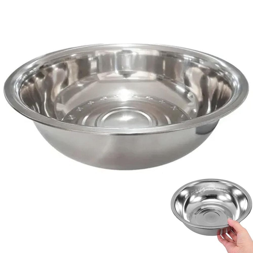 Tigela Inox Bowl Cumbuca Preparo Receita Mesa Posta Sala de Jantar Refeiçao Multiuso Resistente Casa Restaurante
