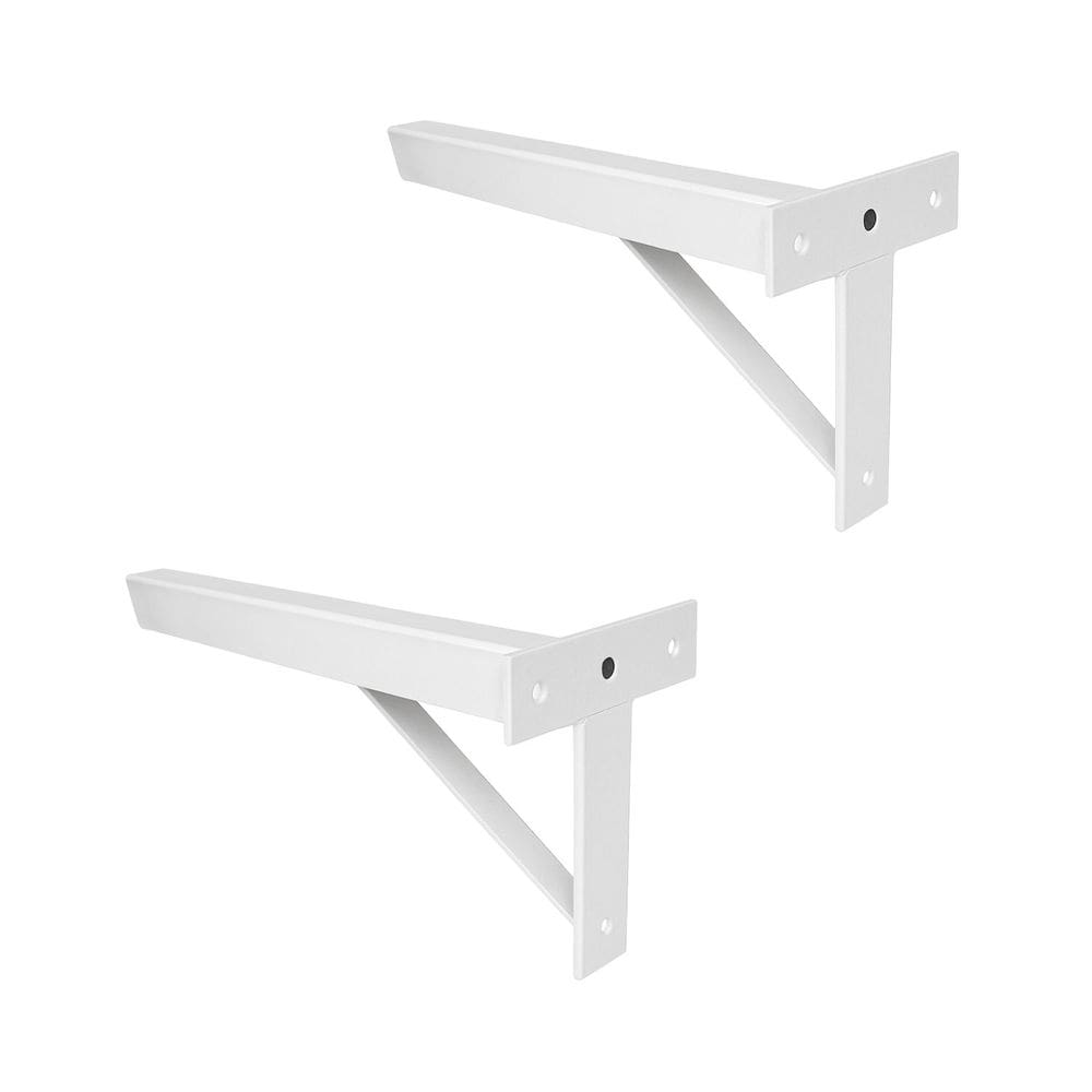 Kit 2 Suportes Tubulares 3 Furos de Parafusar Pia 50x5cm Reforçado - NV410P