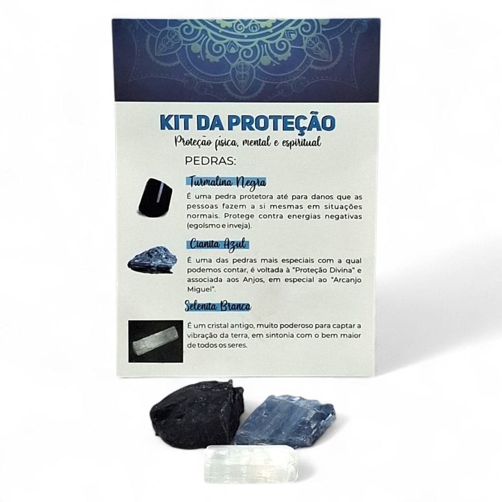 Kit Pedras da Proteção Física, Mental e Espiritual
