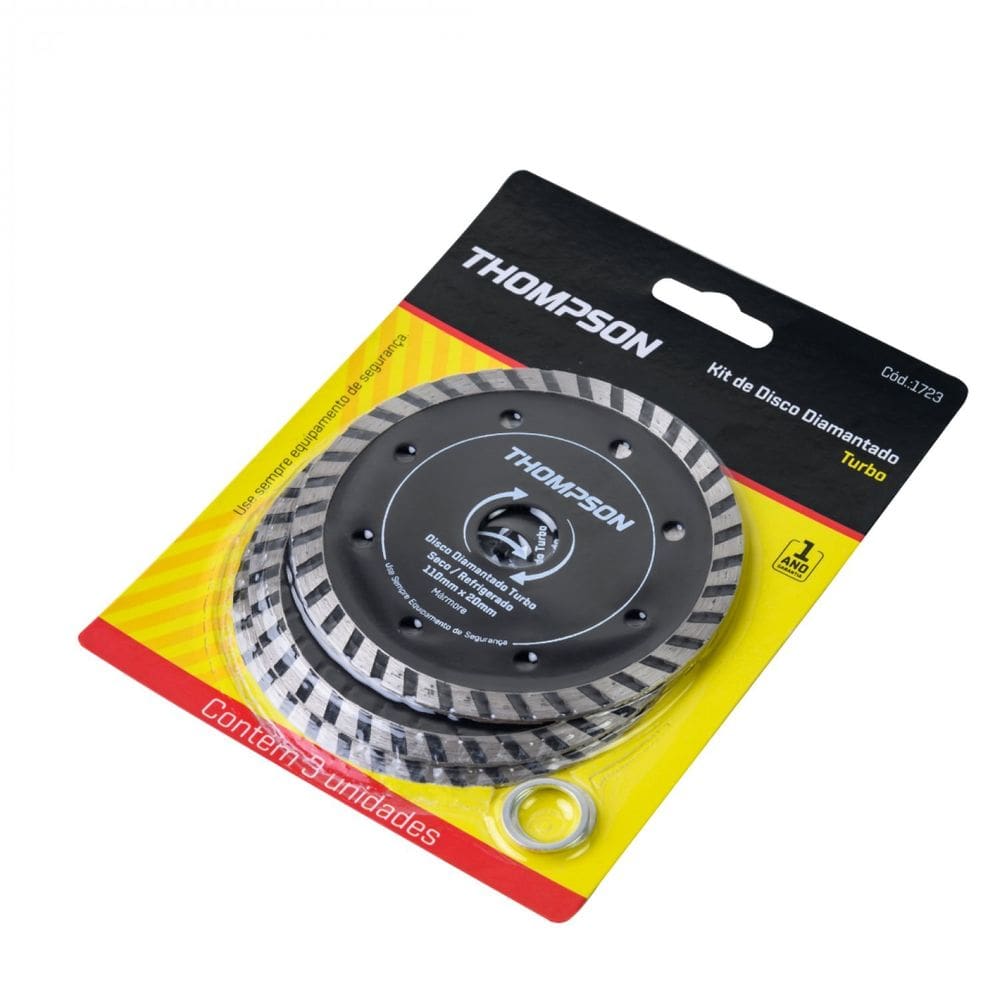 Kit Discos Diamantados Turbo 3 Unidades Thompson