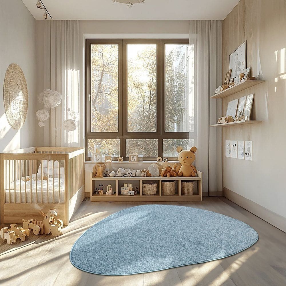 Tapete Orgânico Relex N 195x295cmtapetes São Carlos Azul Aquamarine