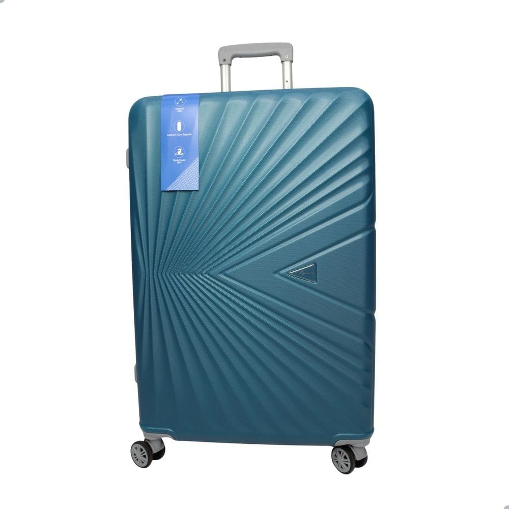 Mala Cruzeiro Tamanho 28 Material Rígido Abs Rodas 360  Modelo 1016 Azul