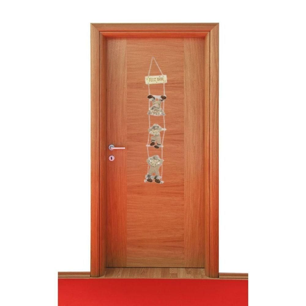 Enfeite Natalino 106cm Boneco Na Escada E Placa*