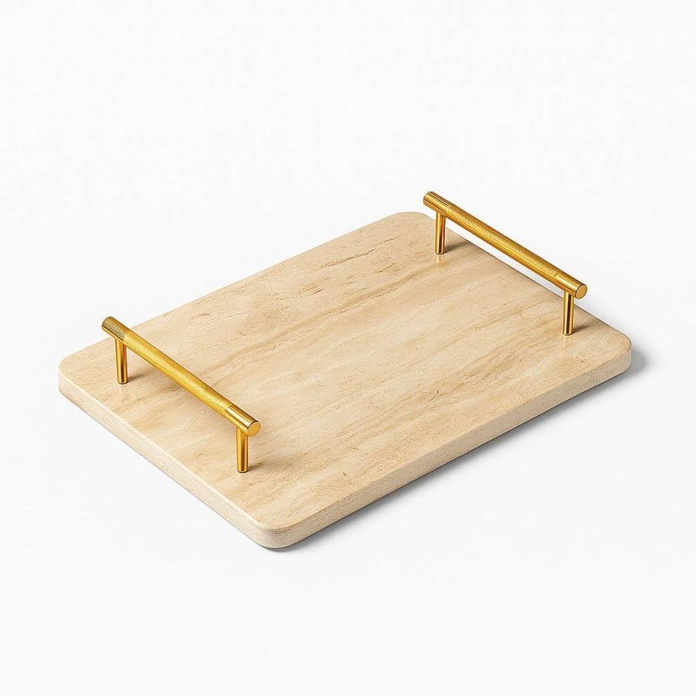 Bandeja De Mármore Travertino