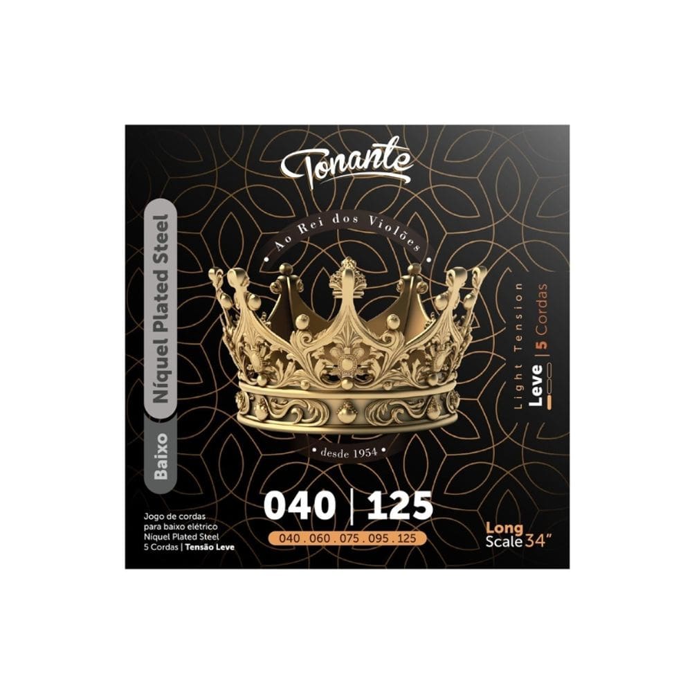 Encordoamento 040 Níquel Plated Steel P/Baixo 5 Cordas 0.040 - 0.125
