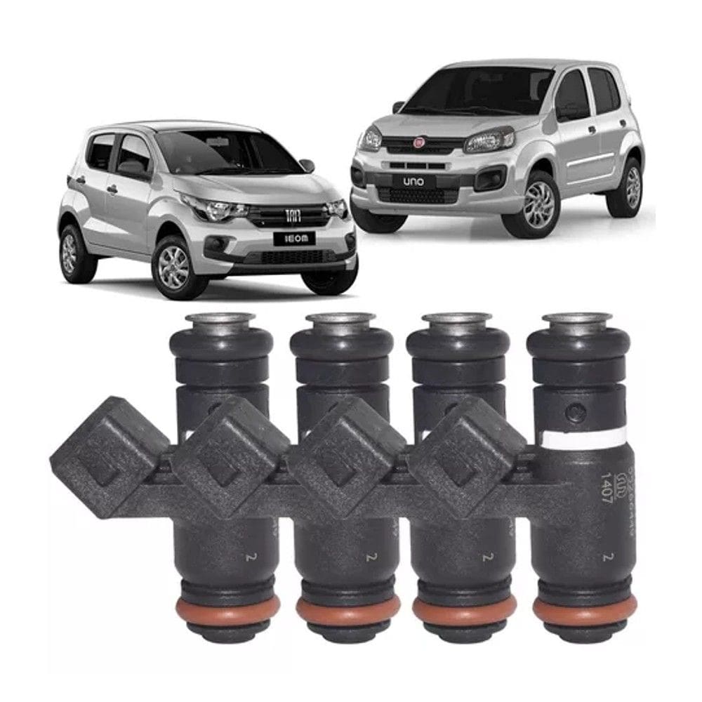 Kit 4x Bico Injetor Fiat Mobi Argo Uno 3 Cilindro Ipe052