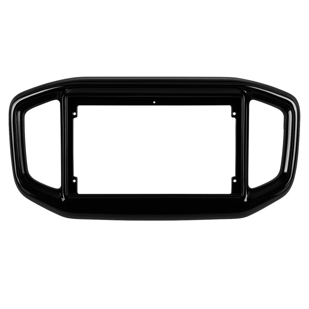 Moldura De Painel 2 Din 9” Fiorino e Partner 2022 Em Diante - Black Piano