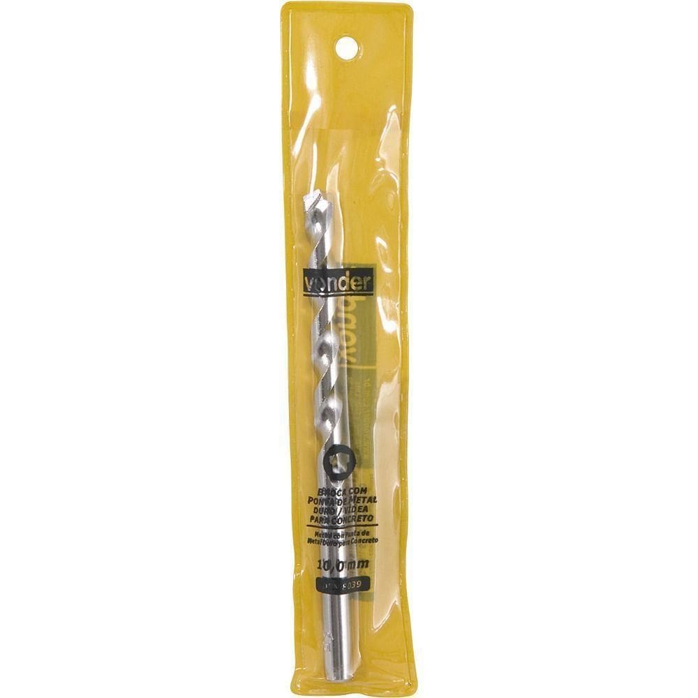 Broca De Vídea 9,00x120mm Din 8039 Para Concreto - Vonder