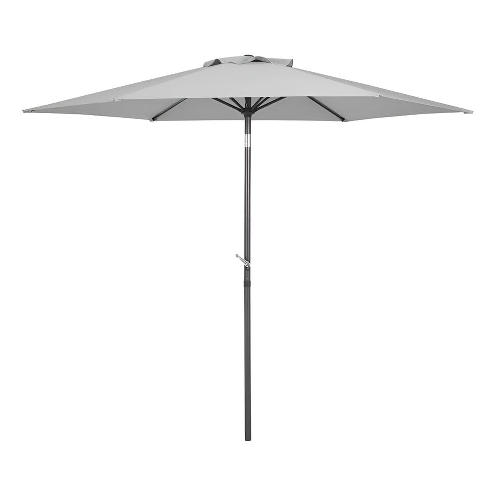 Ombrelone Central De Aco Cinza 264x238 Cm