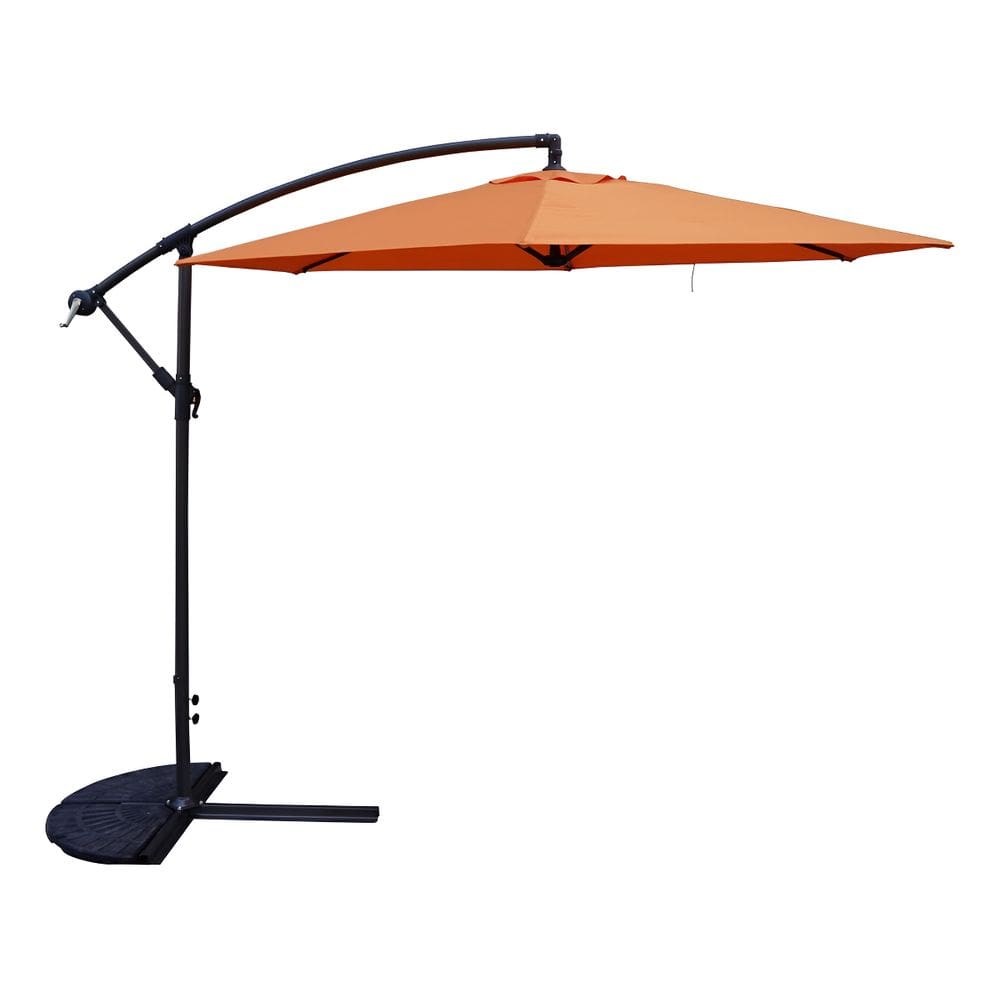 Ombrelone Lateral De Aluminio Cobertura Laranja 270x245 Cm