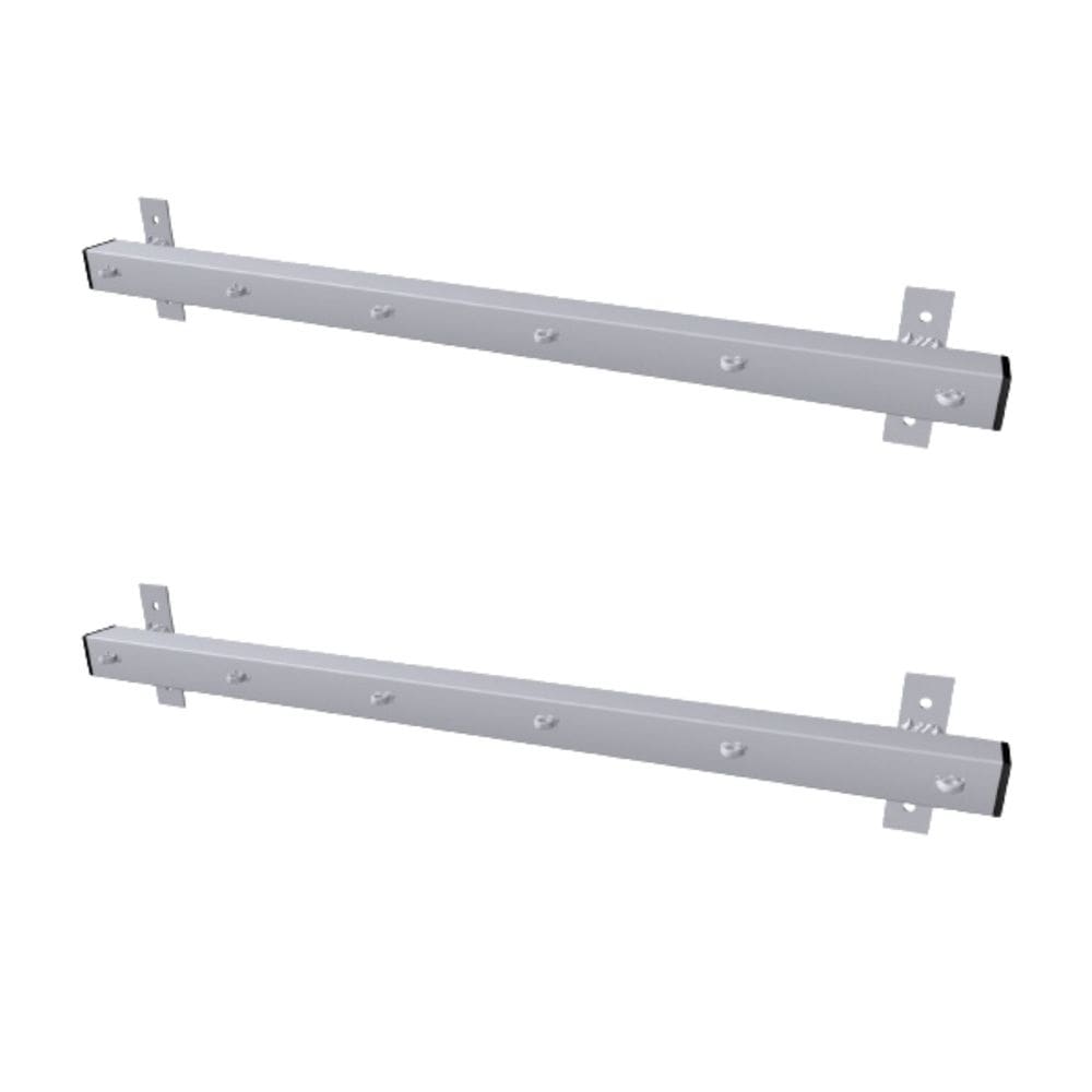 Kit 2 Suportes de Parede Varal Fixo Frontal 6 Cordões 60cm Branco - NV156P