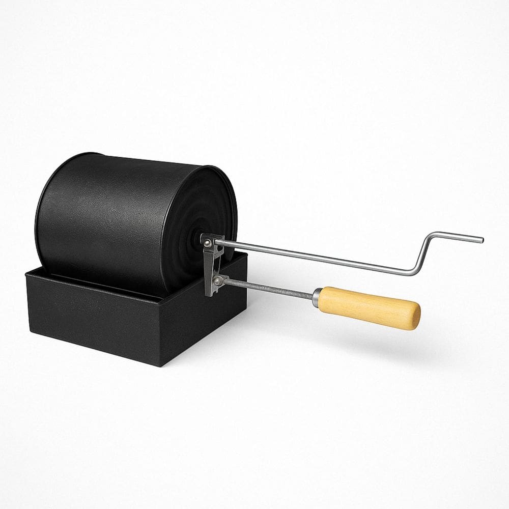 Torrador de Café Manual Reforçado com Caixa Acoplada - 4 Litros - Uso em Fogão