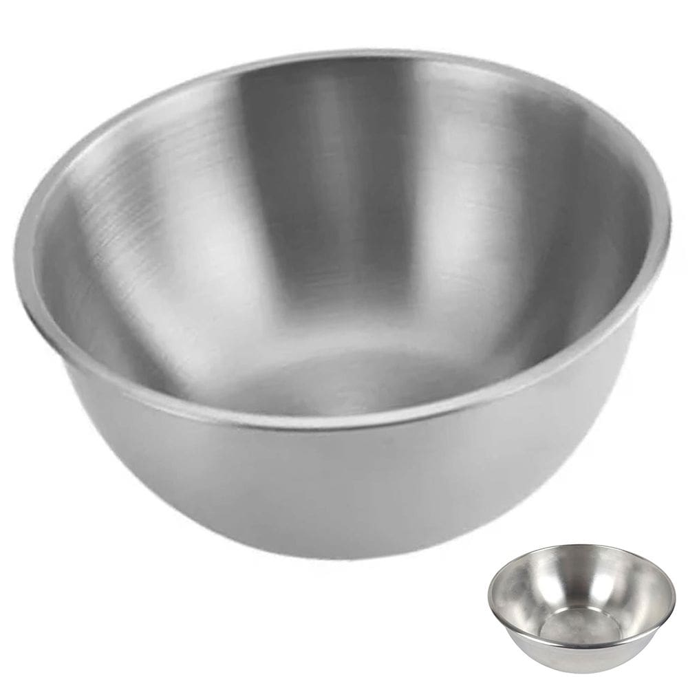 Tigela Inox Bowl Bacia Cumbuca Receita Preparo Residencial Comercial Salada Fruta Resistente Multiuso Duravel