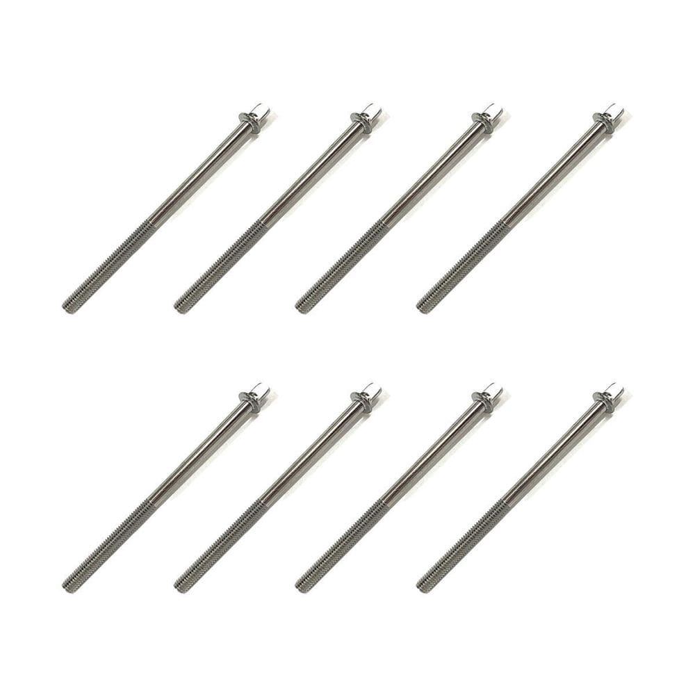 Kit 8 Parafuso Afinação De Bateria 115Mm X 6Mm