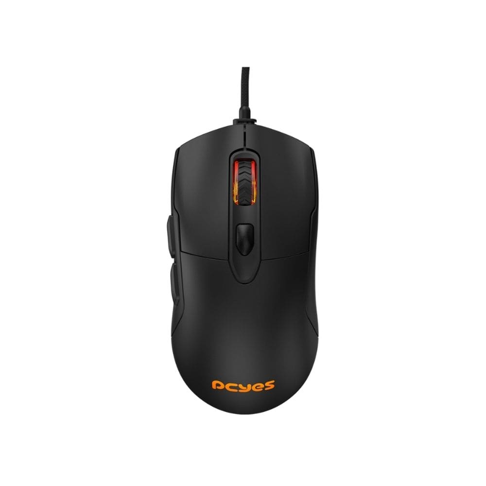 Mouse Gamer Pcyes Malus Black Vulcan - 12400 DPI - RGB - 6 Botões - PMGMBV