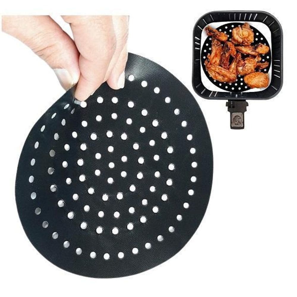 Tela Folha Teflon Fritadeira Air Fryer Pequena Redondo 16 Cm