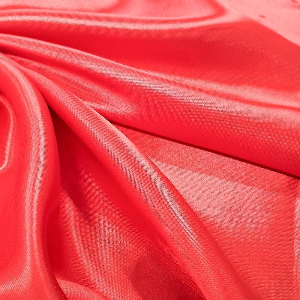 Tecido Cetim De Seda Charmeuse - Cores Lisas - Rolo 3 Metros