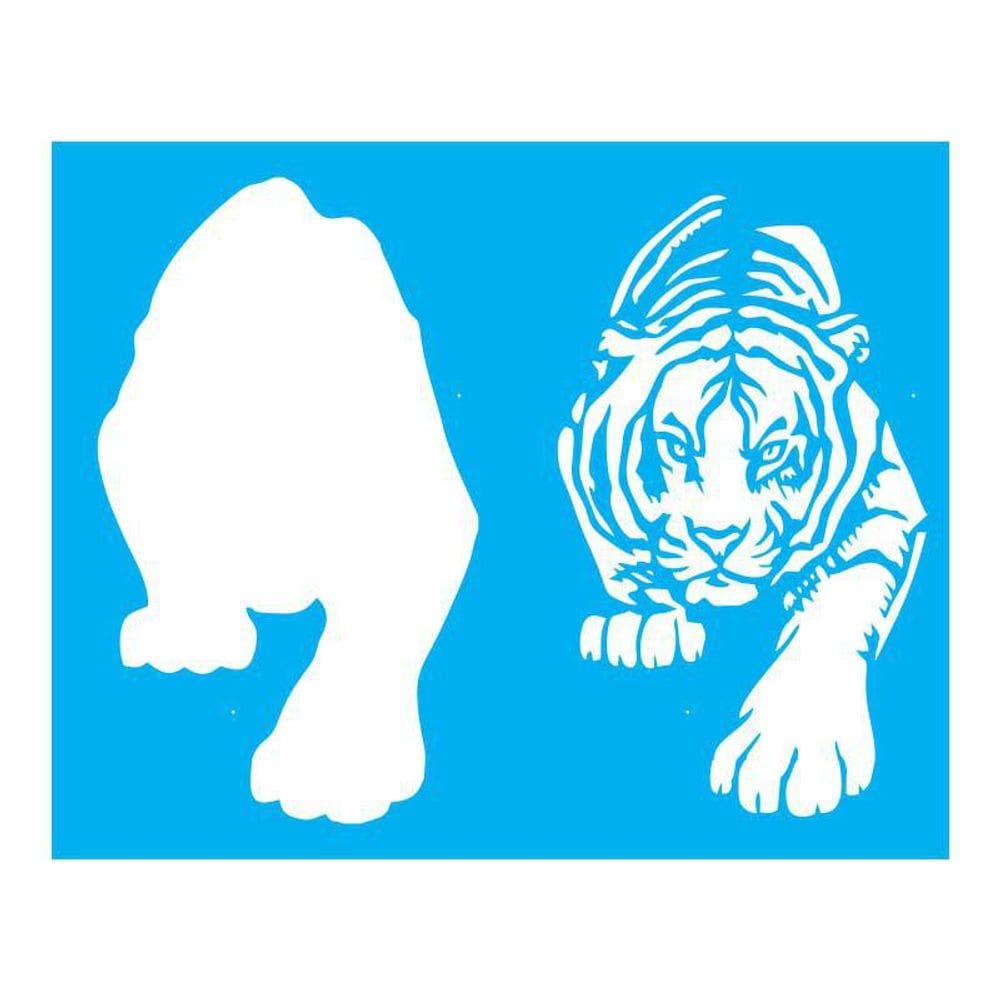 Stencil Tamako Tigre - 20X25Cm - Ref B194