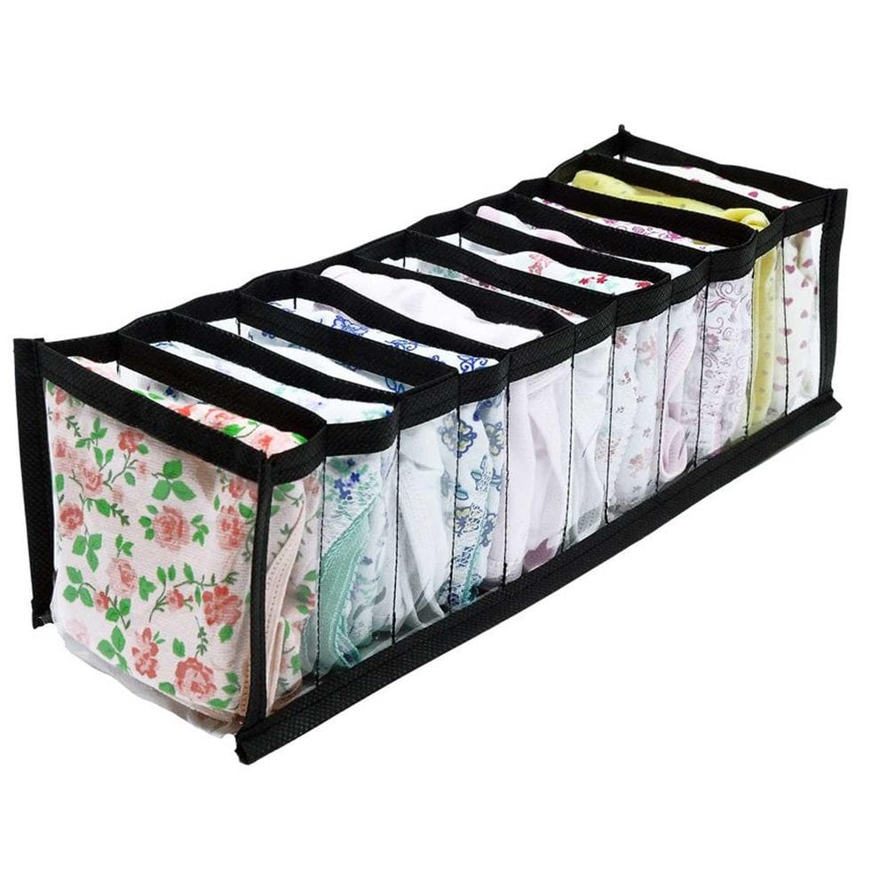 Organizador De Gaveta Transparente E Preto 602 Vb Home