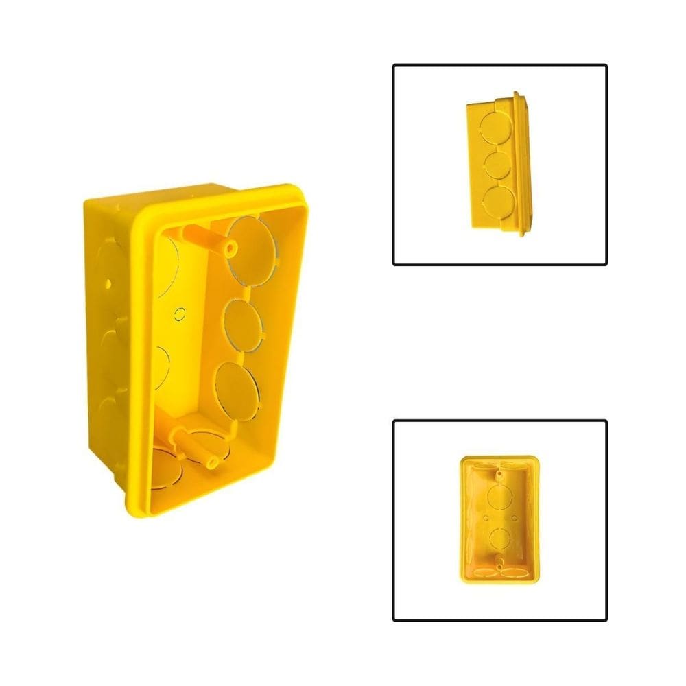 Caixa De Luz Pvc Antichama Reforçada Tomada Interruptor 4X2