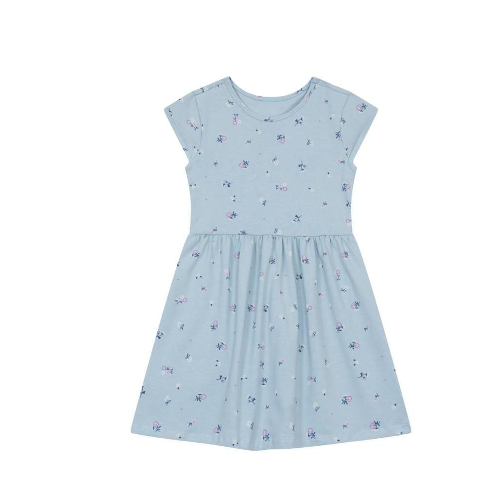 Vestido infantil menina de flores Brandili