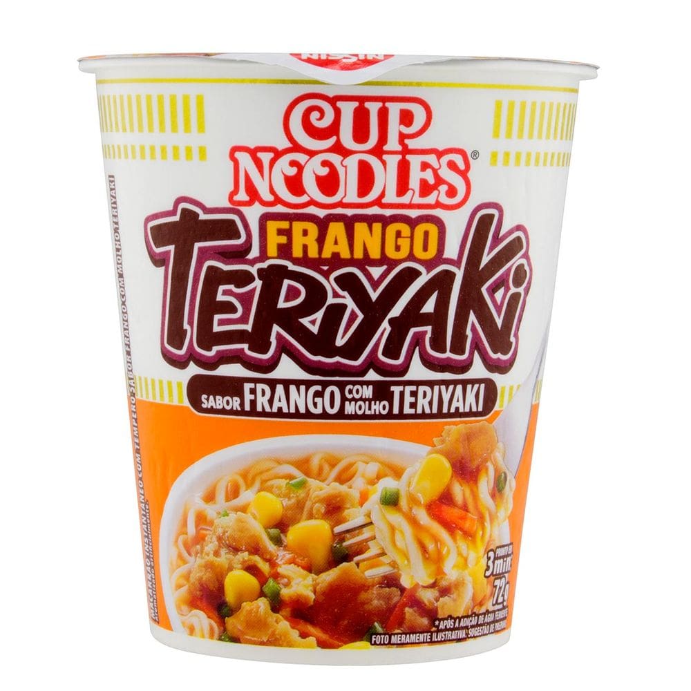 Macarrão Instantâneo Cup Noodles Sabor Frango com Molho Teriyaki 72g