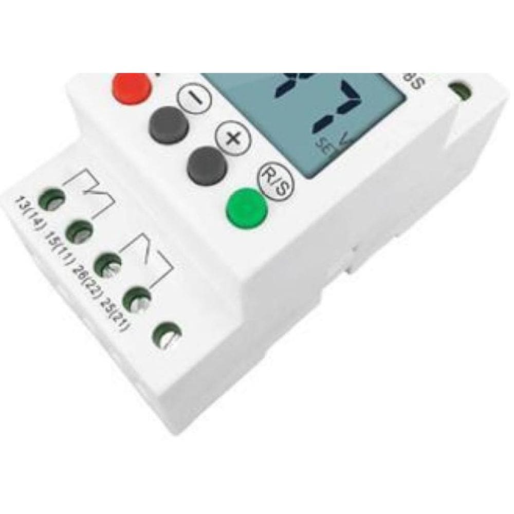 Relé Proteção De Tensão Trilho Din Trifásico Ajustável