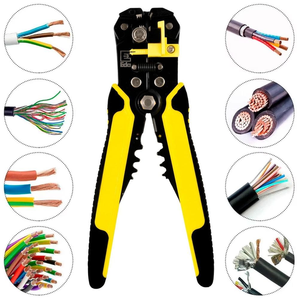 Alicate Desencapador E Crimpador Fio 3 Em 1 Eda