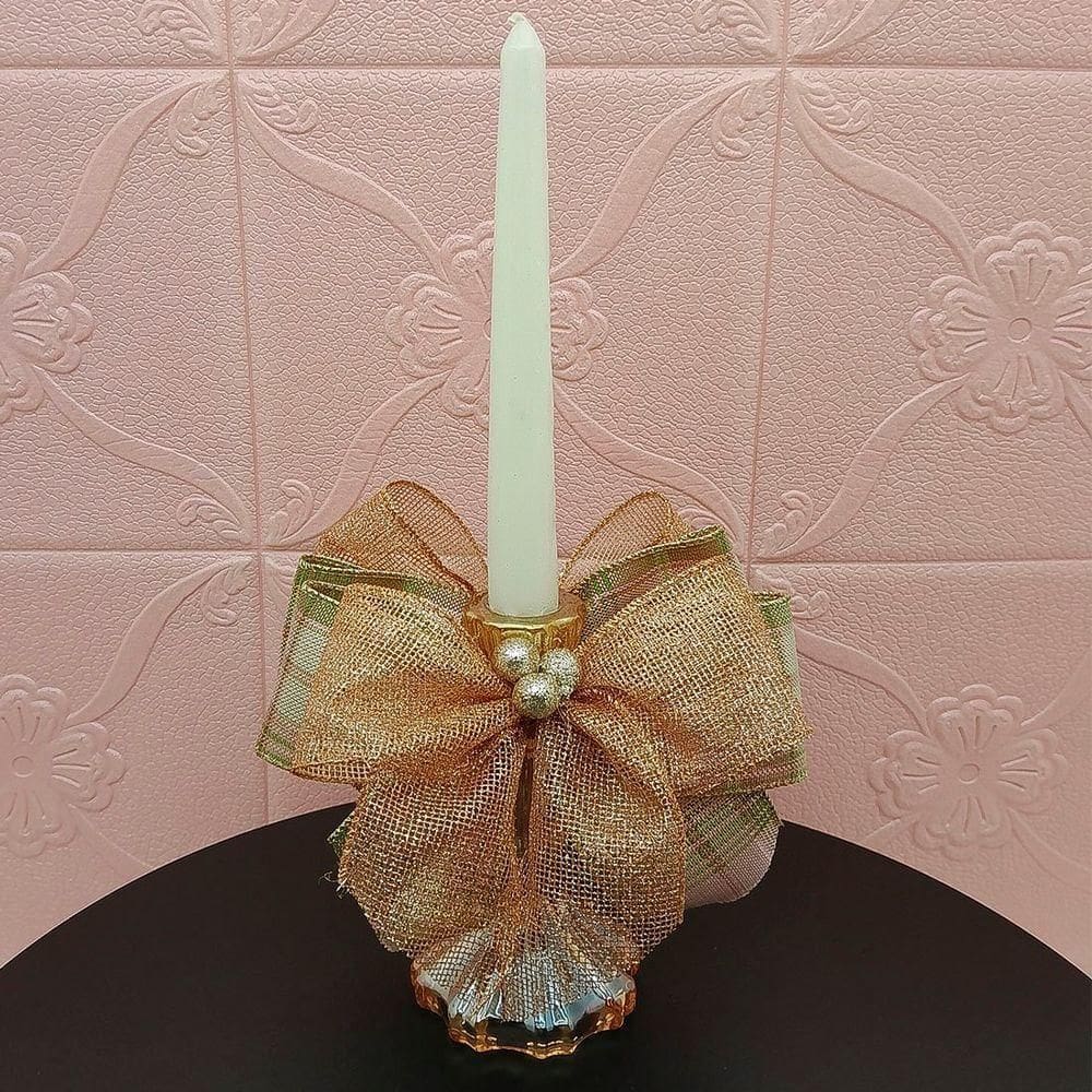 Castiçal Porta Vela Aparador Arranjo Centro Mesa Natal 35cm A