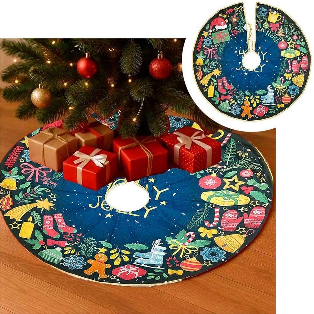 Saia Decoração Tapete Natal Para Base árvore De Natal 78cm B