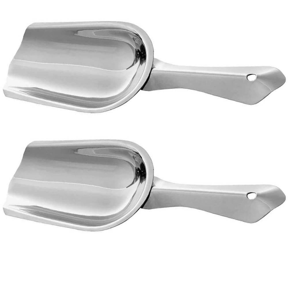 Pás de Gelo Inox 24cm Pegador a Granel Cereal Sementes ou Ração Attuale Plasvale