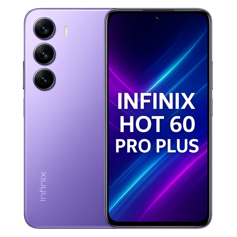 Smartphone Celular Infinix Hot 60 Pro Plus, 256GB, 8GB RAM, Tela 6,78 144Hz, Android 14, Câmera 50MP, Bateria 5000mAh, Dual SIM, Roxo