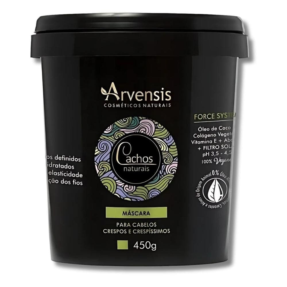 Máscara Arvensis Cachos Naturais Cabelos Crespos e Crespíssimos 450g