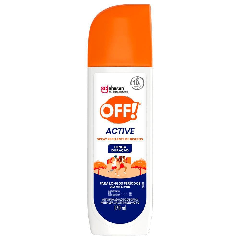 Repelente OFF! Active Longa Duração Spray 170ml