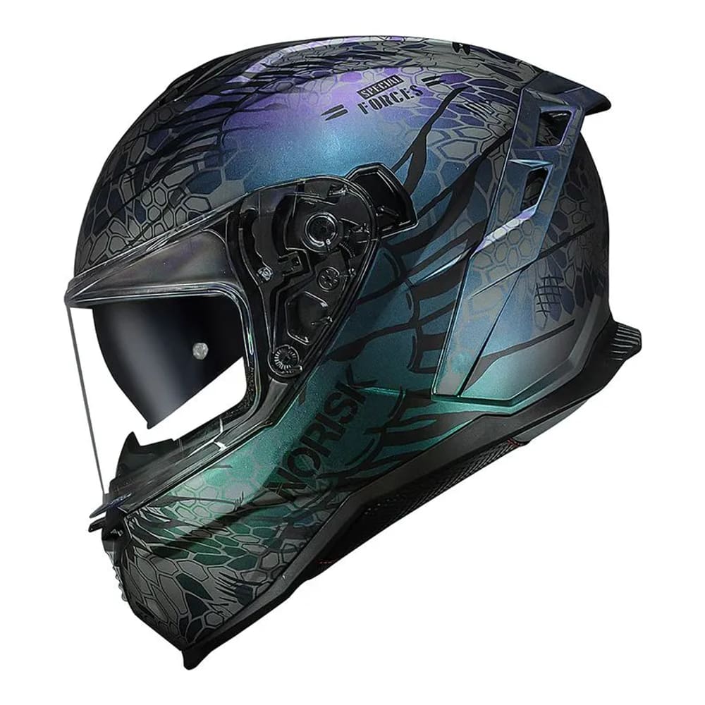 Capacete Norisk Strada II Cobra Azul e Verde
