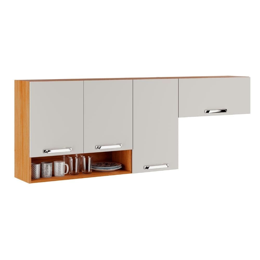 Armário Aéreo de Cozinha Itatiaia 3 Portas 1 Nicho Vegas