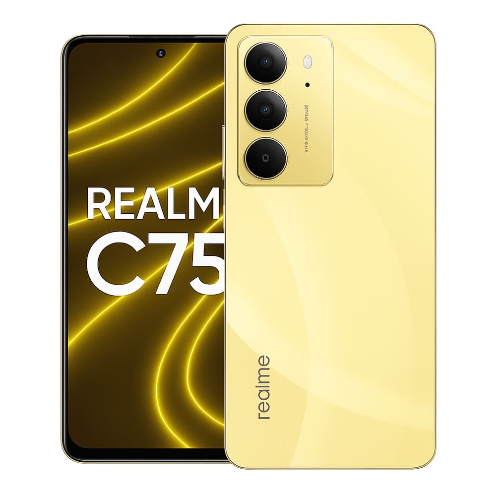Smartphone Celular Realme C75,256GB,8GB RAM,Tela 6,78,Android 14,Cam 50MP,Bat 5000mAh,Dual SIM, Dourado