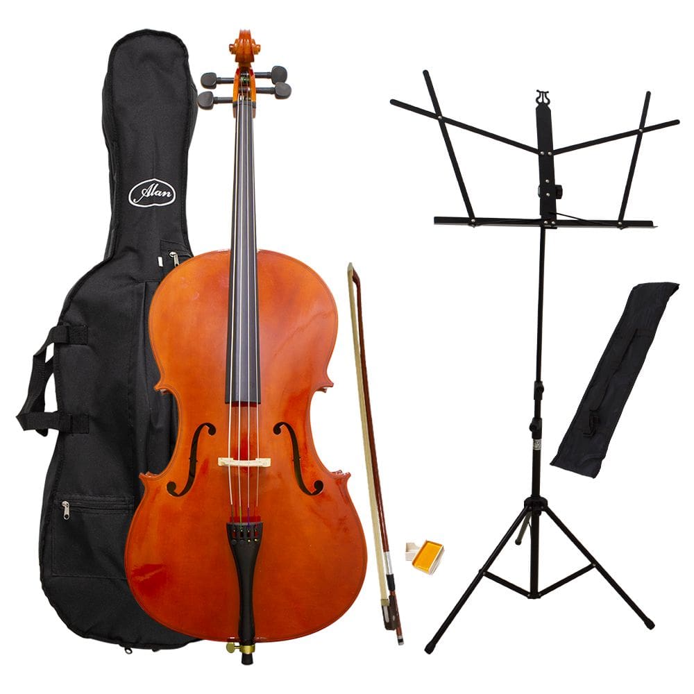 Kit Violoncelo AL 1210 4/4 Alan + Estante para Partitura S1