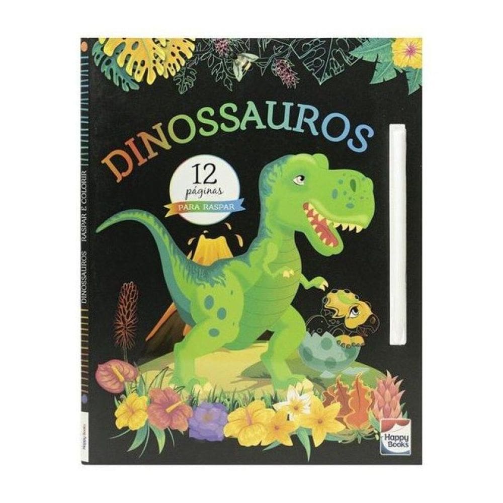 Raspar E Colorir: Dinossauros
