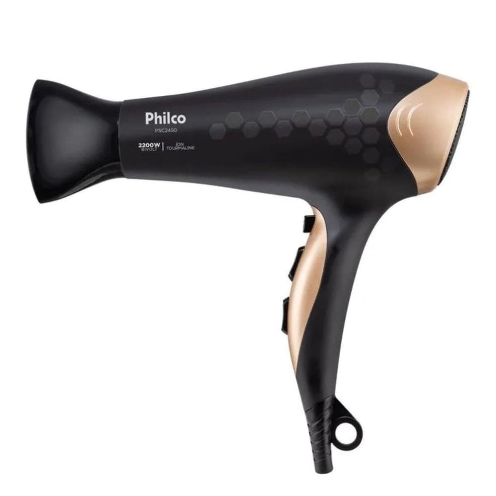 Secador de Cabelo Bivolt 2200w com Bocal Concentrador 3 Temperaturas Philco
