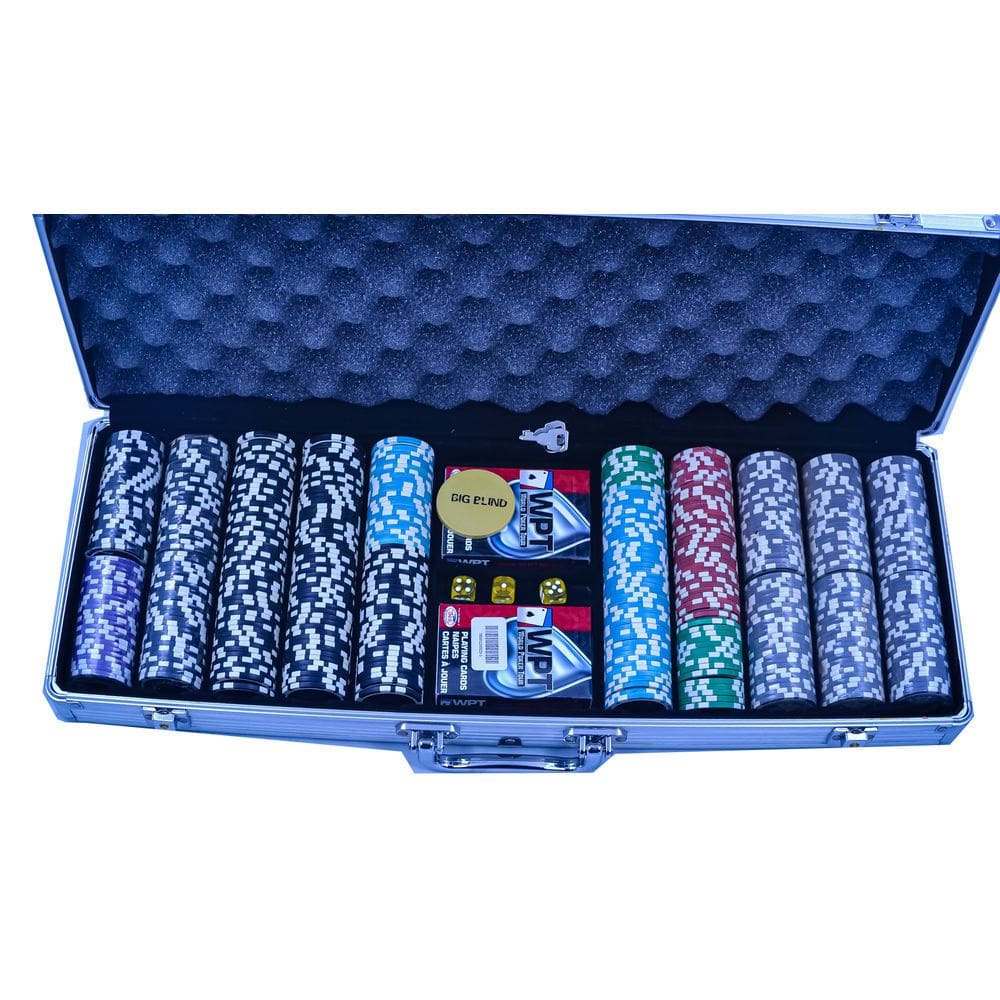 Maleta Profissional de Poker - 500 Fichas WPT 13g