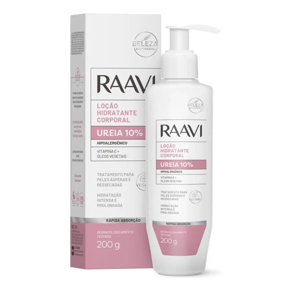 2X Loção Hidratante Ureia 10% Raavi 200 G