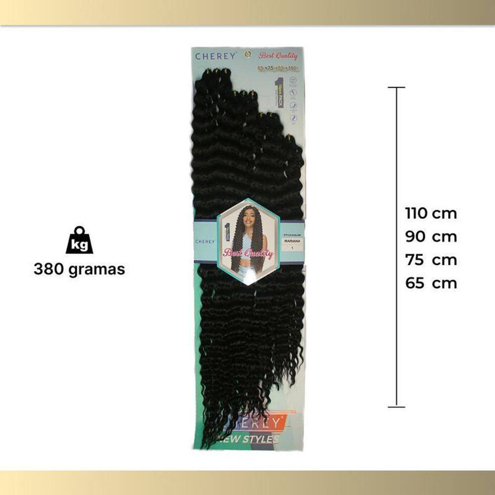 Cabelo Orgânico Mariana 380G Para Crochet Braid